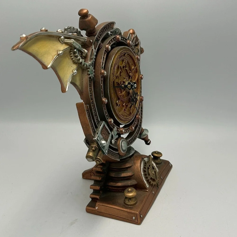 Steam Punk Clock Alchemy Stormgrave Chronometer Gold Gothic Machinery Celestial